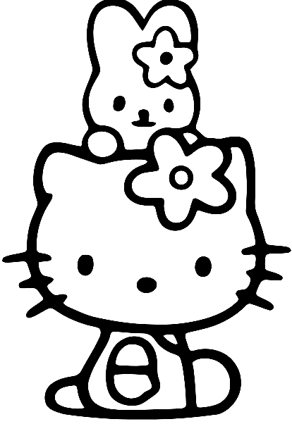 583 Hello Kitty Coloring Pages