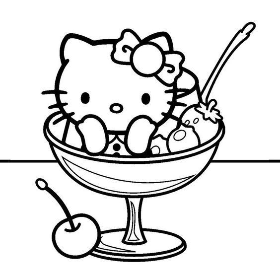 Hello Kitty Coloring Pages| Hello kitty para colorear, Hello kitty, Libro de col