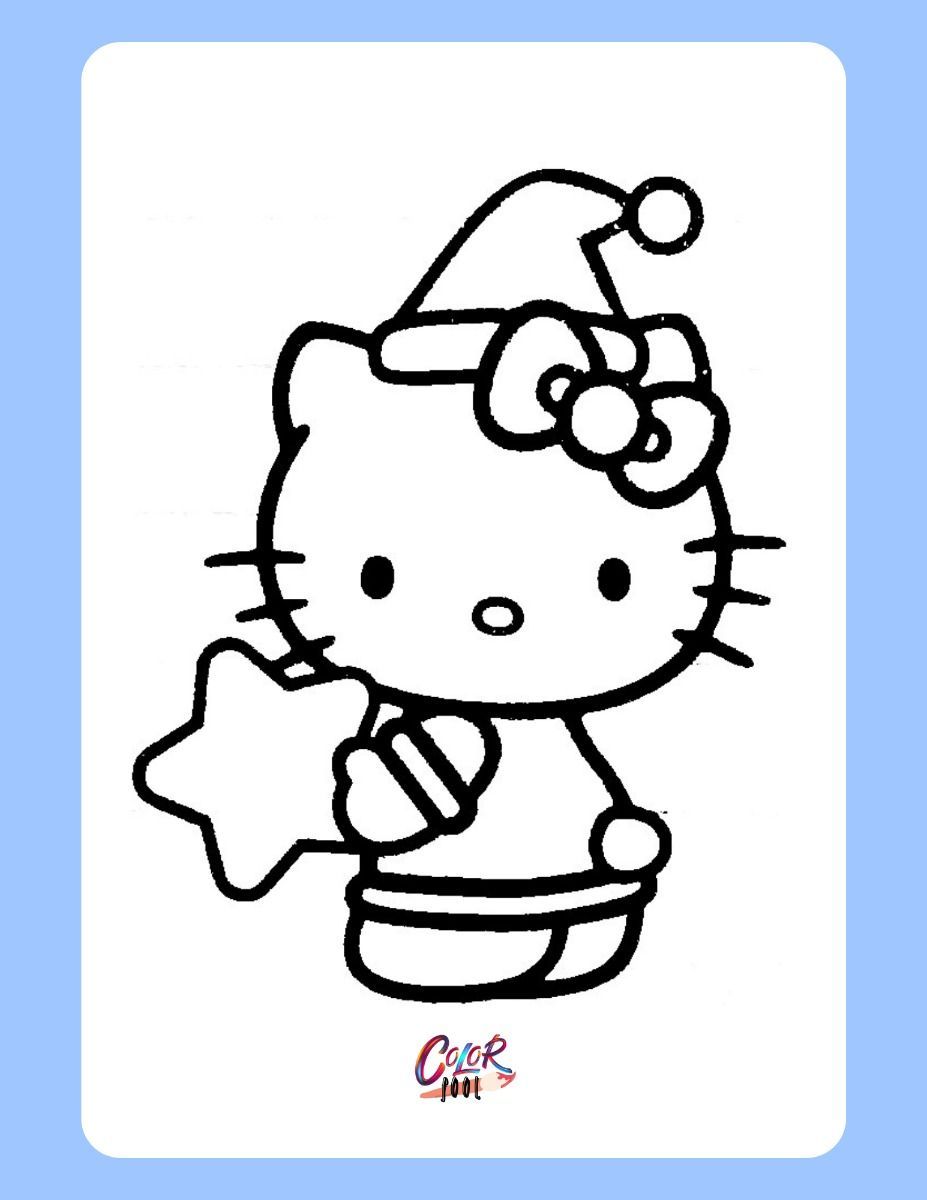 Ho-Ho-Hello Kitty! 🎅 30 Hello Kitty Christmas Coloring Pages 🎄