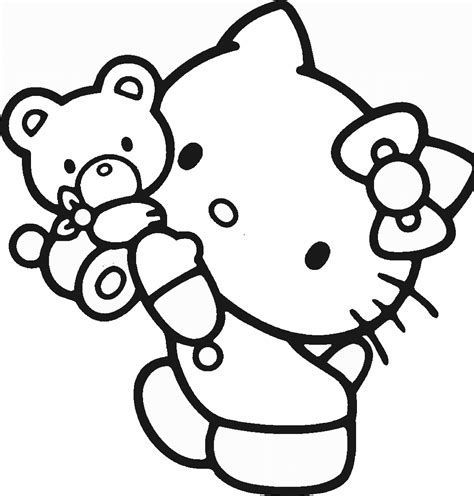 Free Hello Kitty Drawing Coloring Pages