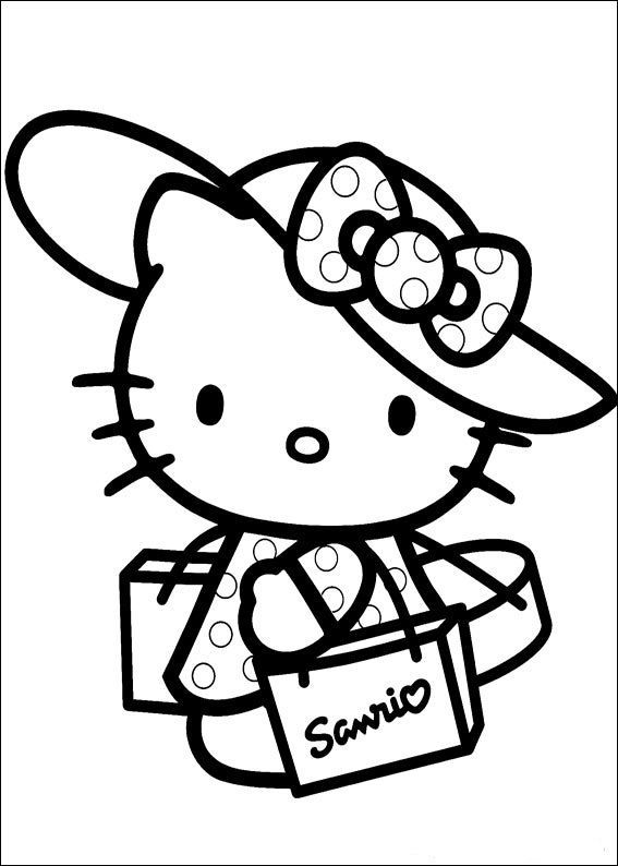 100 Free Printable Hello Kitty Coloring Pages