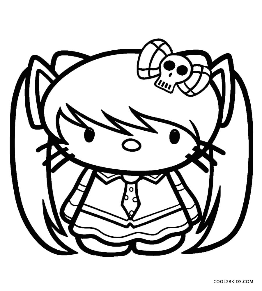 10 Hello Kitty Coloring Page Emo: Unleash Your Inner Artistry