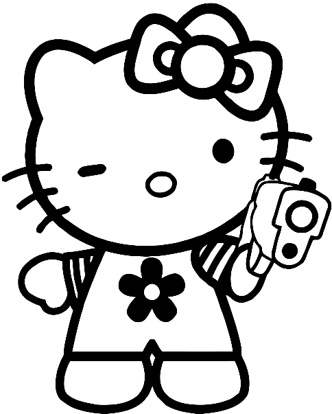 10 Hello Kitty Coloring Pages Gangster: Unleash Your Inner Rebel