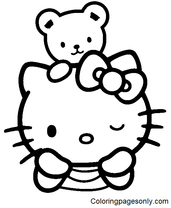 10 Hello Kitty Coloring Pages Bear: Unleash Your Creativity and Explore a World of Kawaii