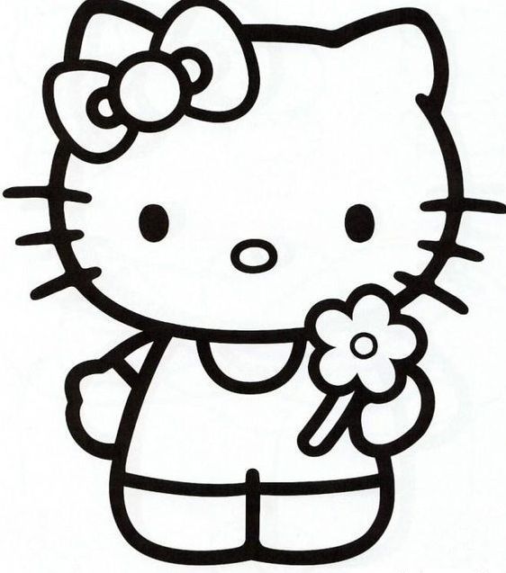 35 Hello Kitty Coloring Pages For Kids