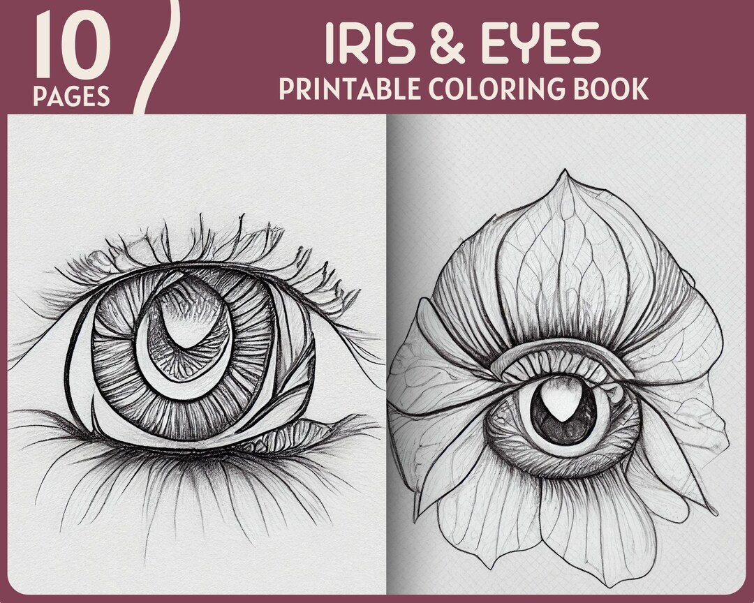 10 Cute Eyes Coloring Pages Full of Expressions