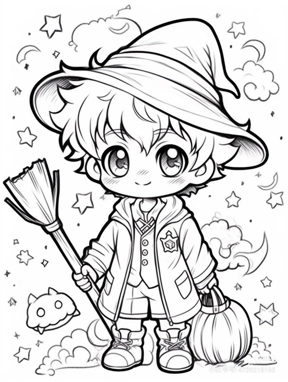 10+ Free Printable Chibi Anime Coloring Pages for Kids & Adults